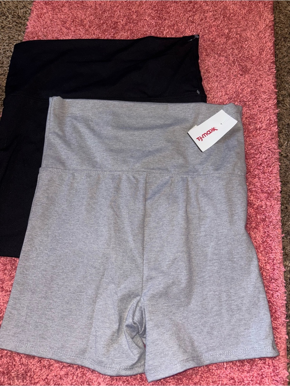 High-Waist Women’s Bike Shorts — Gray